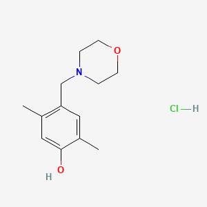 molecular formula C13H19NO2 B1606448 2,5-Dimethyl-4-(morpholinomethyl)phenol hydrochloride CAS No. 33625-43-3