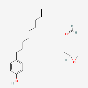 molecular formula C19H32O3 B1606450 Formaldehyde propylene oxide p-nonylphenol polymer CAS No. 37523-33-4