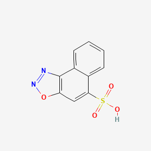 molecular formula C10H6N2O4S B1606458 Naphth[1,2-d][1,2,3]oxadiazole-5-sulfonic acid CAS No. 84-23-1