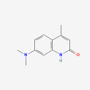 molecular formula C12H14N2O B1606466 2(1H)-Quinolinone, 7-(dimethylamino)-4-methyl- CAS No. 26078-23-9