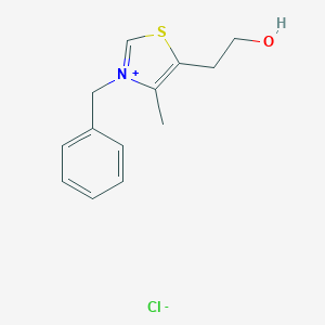 molecular formula C13H17ClNOS+ B160647 3-Benzyl-5-(2-hydroxyethyl)-4-methylthiazolium chloride CAS No. 4568-71-2
