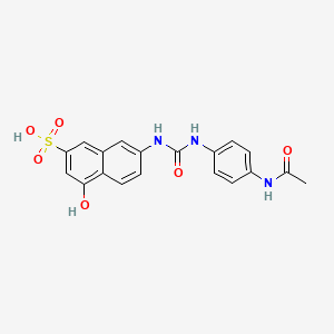 7-((((4-Acetamidophenyl)amino)carbonyl)amino)-4-hydroxynaphthalene-2-sulphonic acid