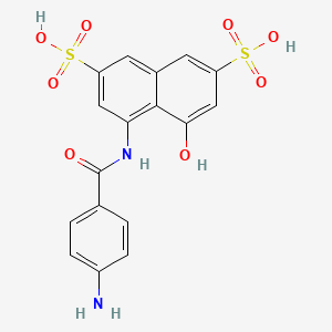 4-((4-Aminobenzoyl)amino)-5-hydroxynaphthalene-2,7-disulphonic acid