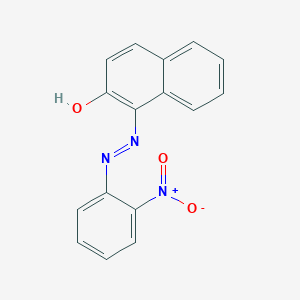 molecular formula C16H11N3O3 B1606490 1-(2-Nitro-phenylazo)-naphthalen-2-ol CAS No. 6410-09-9