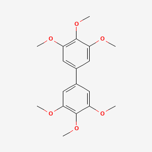 molecular formula C18H22O6 B1606498 1,1'-Biphenyl, 3,3',4,4',5,5'-hexamethoxy- CAS No. 56772-00-0