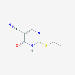 2-(Ethylthio)-4-hydroxypyrimidine-5-carbonitrile