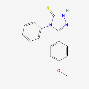 molecular formula C15H13N3OS B1606505 5-(4-Methoxy-phenyl)-4-phenyl-4h-[1,2,4]triazole-3-thiol CAS No. 91759-68-1
