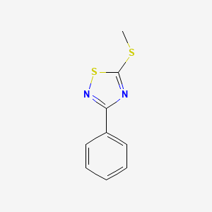 molecular formula C9H8N2S2 B1606514 5-(Methylthio)-3-phenyl-1,2,4-thiadiazole CAS No. 32991-58-5