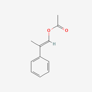molecular formula C11H12O2 B1606523 (E)-2-Phenylpropenyl acetate CAS No. 37973-51-6