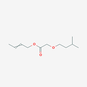 molecular formula C11H20O3 B1606526 Acetic acid, 2-(3-methylbutoxy)-, 2-buten-1-yl ester CAS No. 72894-11-2