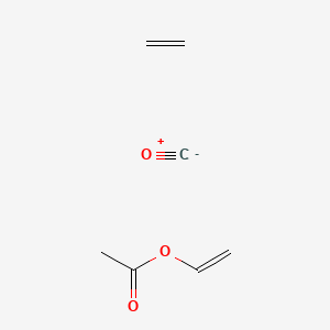 molecular formula C7H10O3 B1606529 Carbon monoxide;ethene;ethenyl acetate CAS No. 26337-35-9