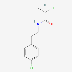molecular formula C11H13Cl2NO B1606554 2-chloro-n-[2-(4-chlorophenyl)ethyl]propanamide CAS No. 34164-14-2