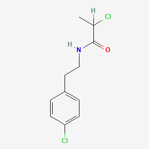 Propionamide, 2-chloro-N-(p-chlorophenethyl)-