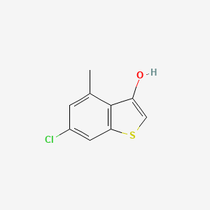 molecular formula C9H7ClOS B1606555 6-Chloro-4-methyl-1-benzothiophen-3-ol CAS No. 5340-96-5