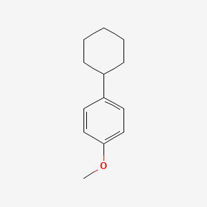 molecular formula C13H18O B1606558 1-Cyclohexyl-4-methoxy-benzene CAS No. 613-36-5