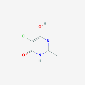 molecular formula C5H5ClN2O2 B1606569 4(3H)-Pyrimidinone, 5-chloro-6-hydroxy-2-methyl- CAS No. 1194-76-9