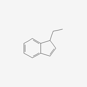 molecular formula C11H12 B1606572 1H-Indene, 1-ethyl- CAS No. 6953-66-8