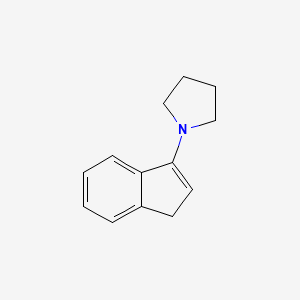 molecular formula C13H15N B1606583 1-(1H-Inden-3-yl)pyrrolidine CAS No. 31554-37-7
