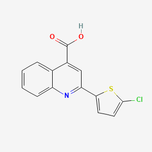 molecular formula C14H8ClNO2S B1606592 2-(5-Chlorothiophen-2-yl)quinoline-4-carboxylic acid CAS No. 329222-93-7