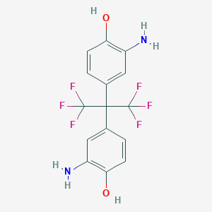 molecular formula C15H12F6N2O2 B160661 2,2-Bis(3-amino-4-hydroxyphenyl)hexafluoropropane CAS No. 83558-87-6