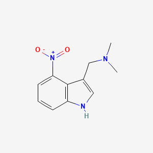 molecular formula C11H13N3O2 B1606618 4-Nitrogramine CAS No. 7150-46-1