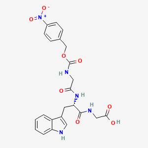 molecular formula C23H23N5O8 B1606634 4-Nitro-Z-Gly-Trp-Gly-OH CAS No. 64792-79-6