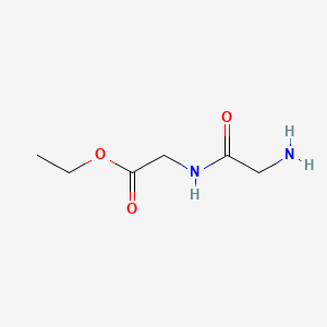 molecular formula C6H12N2O3 B1606644 Glycine, N-glycyl-, ethyl ester CAS No. 627-74-7
