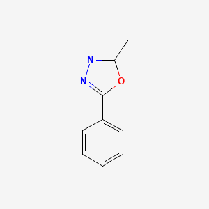 molecular formula C9H8N2O B1606651 2-甲基-5-苯基-1,3,4-噁二唑 CAS No. 4046-03-1