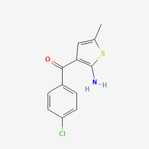 (2-Amino-5-methylthiophen-3-yl)(4-chlorophenyl)methanone