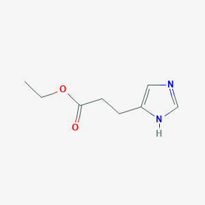 molecular formula C8H12N2O2 B1606676 ethyl 3-(1H-imidazol-5-yl)propanoate CAS No. 52237-38-4