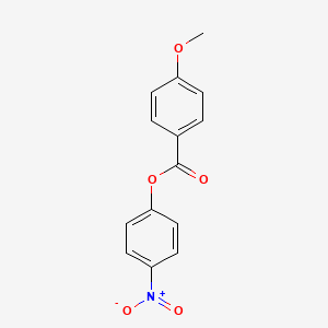 molecular formula C14H11NO5 B1606678 4-Nitrophenyl 4-methoxybenzoate CAS No. 7464-46-2