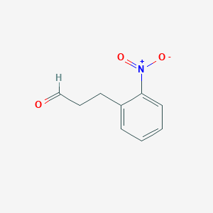 molecular formula C9H9NO3 B160668 3-(2-Nitrophenyl)propanal CAS No. 133473-26-4