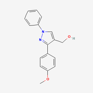 molecular formula C17H16N2O2 B1606683 [3-(4-methoxyphenyl)-1-phenyl-1H-pyrazol-4-yl]methanol CAS No. 36640-56-9