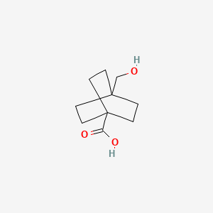 molecular formula C10H16O3 B1606685 4-(Hydroxymethyl)bicyclo[2.2.2]octane-1-carboxylic acid CAS No. 828-52-4