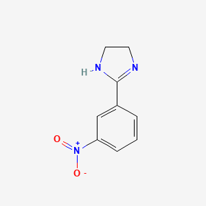 molecular formula C9H9N3O2 B1606691 4,5-Dihydro-2-(3-nitrophenyl)-1H-imidazole CAS No. 31659-42-4