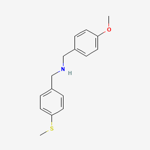 (4-Methoxy-benzyl)-(4-methylsulfanyl-benzyl)-amine