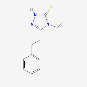 4-ethyl-5-(2-phenylethyl)-4H-1,2,4-triazole-3-thiol