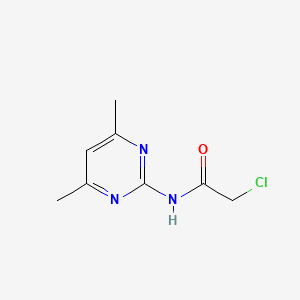 molecular formula C8H10ClN3O B1606715 2-chloro-N-(4,6-dimethylpyrimidin-2-yl)acetamide CAS No. 53456-49-8