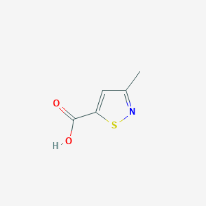 molecular formula C5H5NO2S B1606719 3-Methyl-1,2-thiazole-5-carboxylic acid CAS No. 66975-83-5