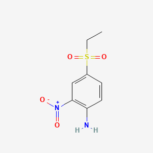 molecular formula C8H10N2O4S B1606728 Benzenamine, 4-(ethylsulfonyl)-2-nitro- CAS No. 23306-60-7