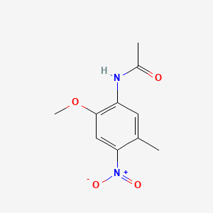molecular formula C10H12N2O4 B1606731 Acetamide, N-(2-methoxy-5-methyl-4-nitrophenyl)- CAS No. 56843-30-2