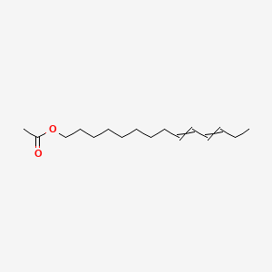 molecular formula C16H28O2 B1606732 9,11-Tetradecadien-1-ol, 1-acetate, (9E,11Z)- CAS No. 30562-09-5
