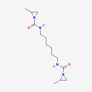 molecular formula C14H26N4O2 B1606736 1-Aziridinecarboxamide, N,N'-hexamethylenebis(2-methyl- CAS No. 3901-51-7