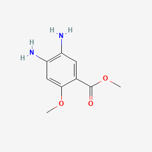 molecular formula C9H12N2O3 B1606739 Methyl 4,5-diamino-2-methoxybenzoate CAS No. 59338-85-1