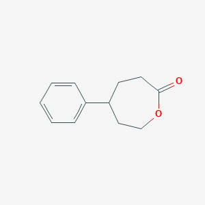 molecular formula C12H14O2 B160674 5-Phenyloxepan-2-one CAS No. 134339-50-7