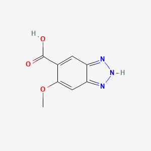 molecular formula C8H7N3O3 B1606747 6-Methoxy-1H-benzotriazole-5-carboxylic acid CAS No. 59338-92-0