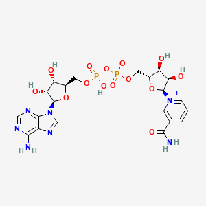 molecular formula C21H27N7O14P2 B1606752 alpha-Diphosphopyridine nucleotide CAS No. 7298-93-3