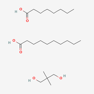 molecular formula C23H48O6 B1606753 Neopentyl glycol dicaprylate/dicaprate CAS No. 70693-32-2