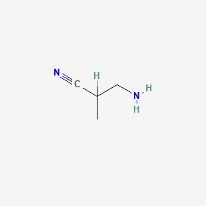 molecular formula C4H8N2 B1606781 3-Amino-2-methylpropanenitrile CAS No. 96-16-2
