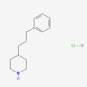 molecular formula C14H22ClN B1606806 4-(3-Phenylpropyl)piperidine hydrochloride CAS No. 76000-08-3